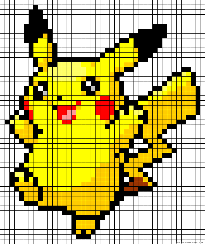 10 Pokemon Pixel Art Templates