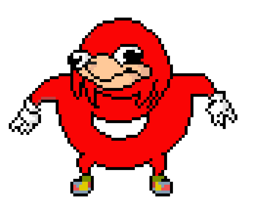 Ugandan Knuckles Pixel Art