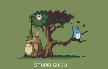 7 Awesome Studio Ghibli fan made Pixel Art