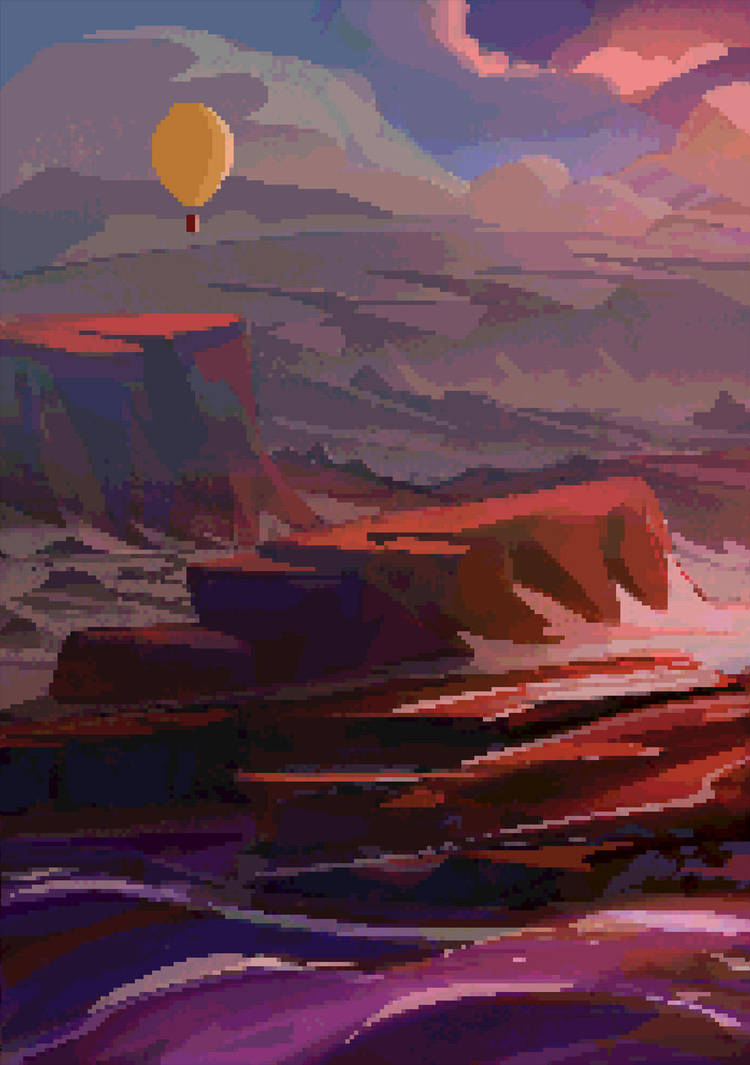 Beautiful Pixel Art Scenery