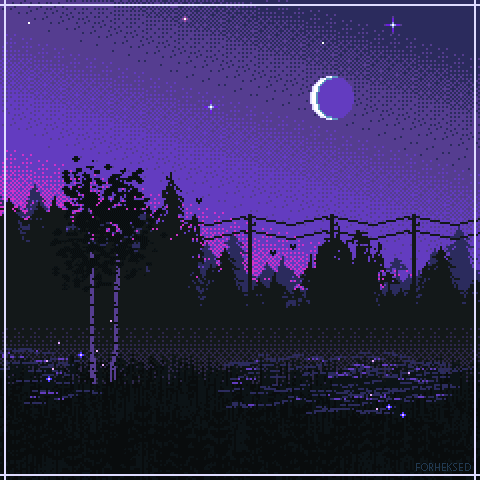 Inspiring Pixel Art Scenery by Anastasiia Azartseva