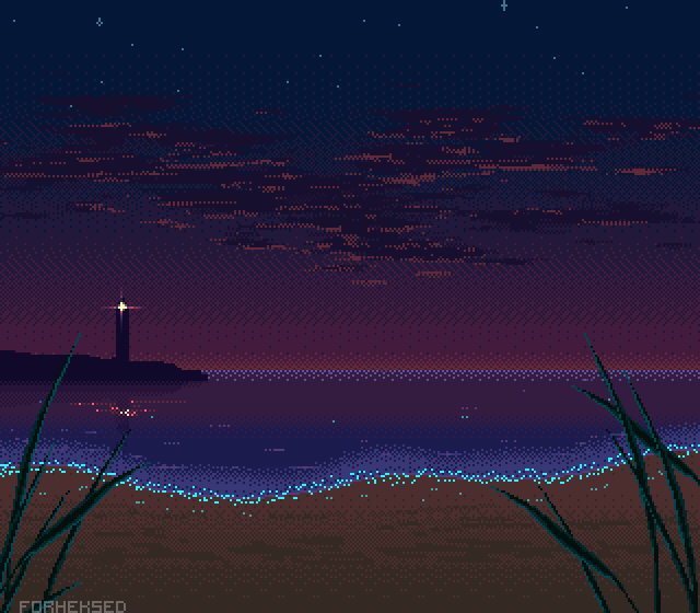 Inspiring Pixel Art Scenery by Anastasiia Azartseva